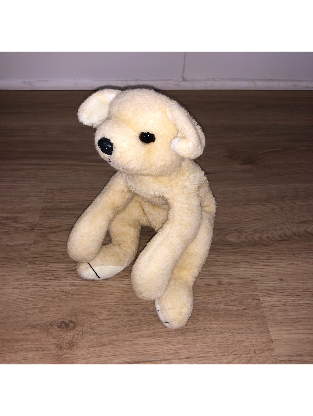 TY CLASSIC 1997 YELLOW LAB GOLDEN RETRIEVER PUPPY DOG PLUSH VINTAGE